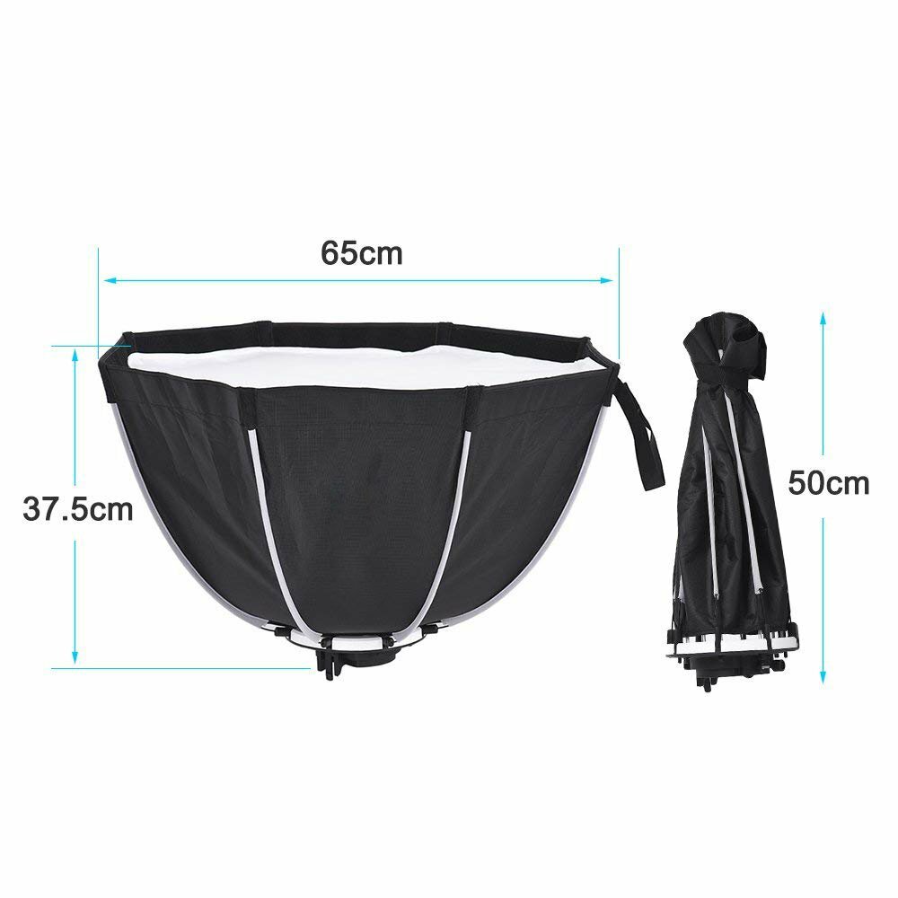65cm Octagon Umbrella Softbox for Speedlight Camera Flash Hand Grip AD200 TT685