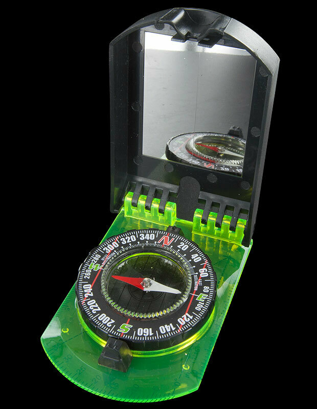 Explorer Folding Compass With Sighting/Signaling Mirror Ruler Inclination Scale