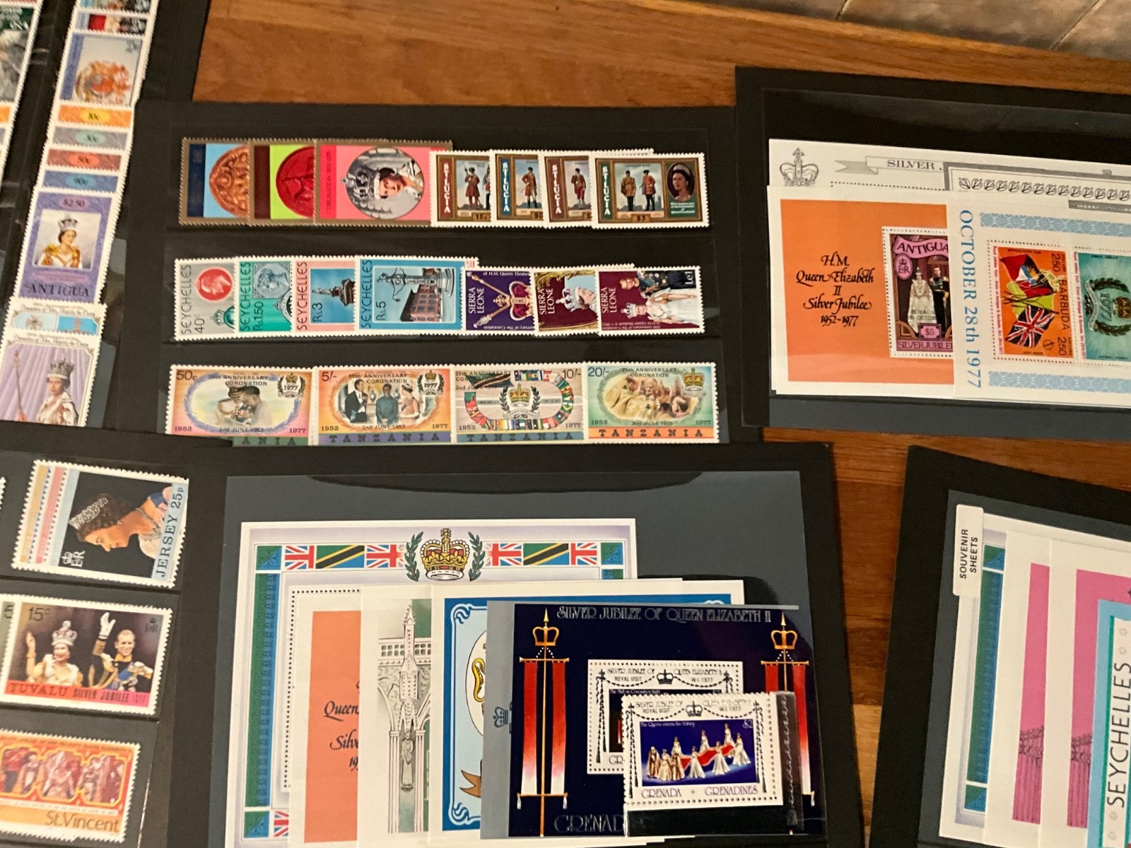 BRITISH COMMONWEALTH royalty huge lot MNH sets and sheets 30cards z