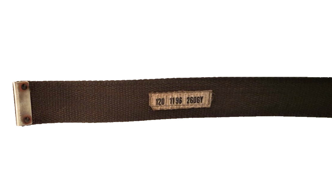 Vintage Bundeswehr Military German Web Trouser Belt Canvas Combat, approx. 37"