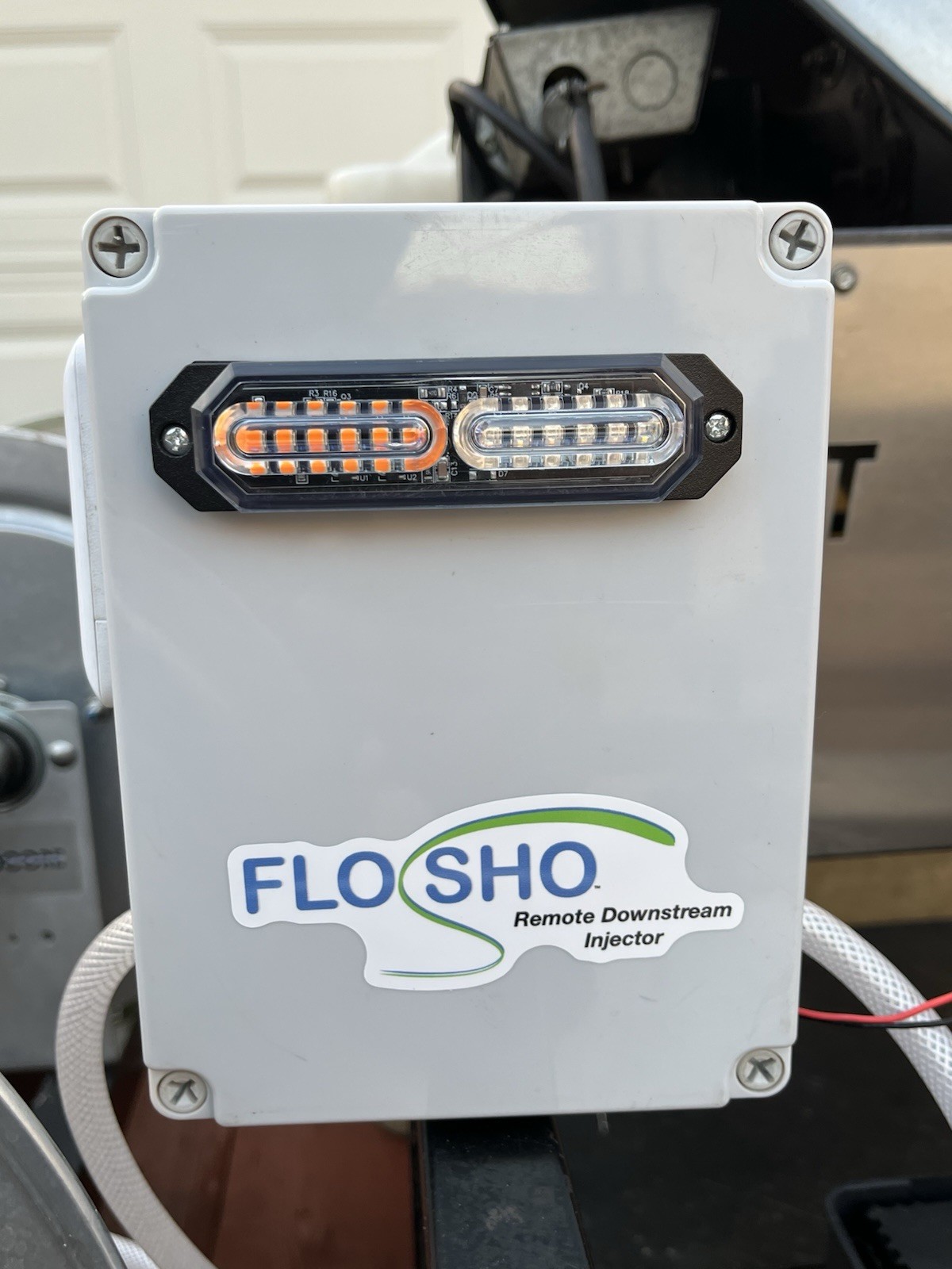 FloSho Long-Range Remote Downstream Injector System Chem/Rinse Switch Controller