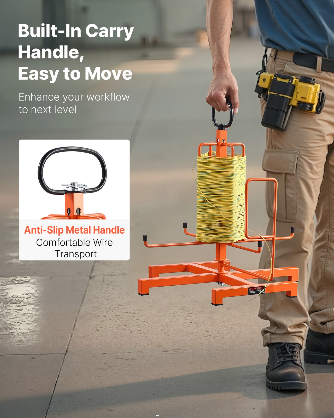 VEVOR Cable Dispenser Floor Portable for Electrical Industrial Retail