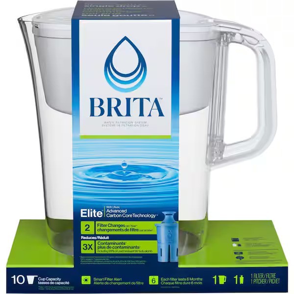 Brita Tahoe 10-cup Pitcher with Elite Filter