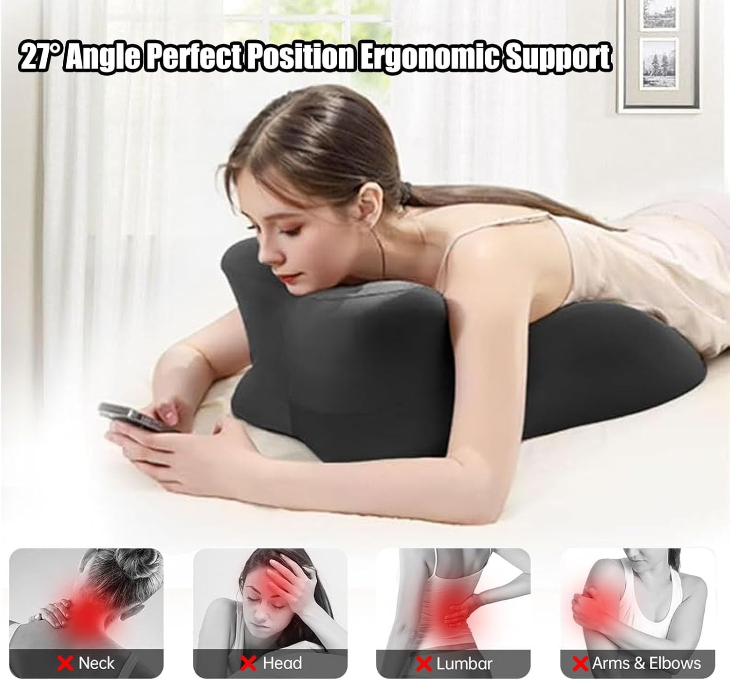 Sweet Spot Pillow Chiro Monk Pillows for Couples Ergonomic Memory Foam 27° Angle