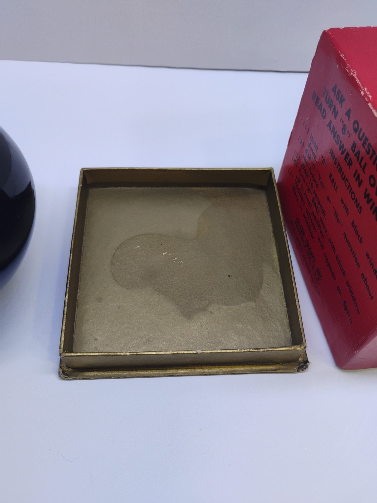 RARE Magic 8 Ball Fortune Teller Original Box Alabe Crafts 1948-50 USA VTG Read