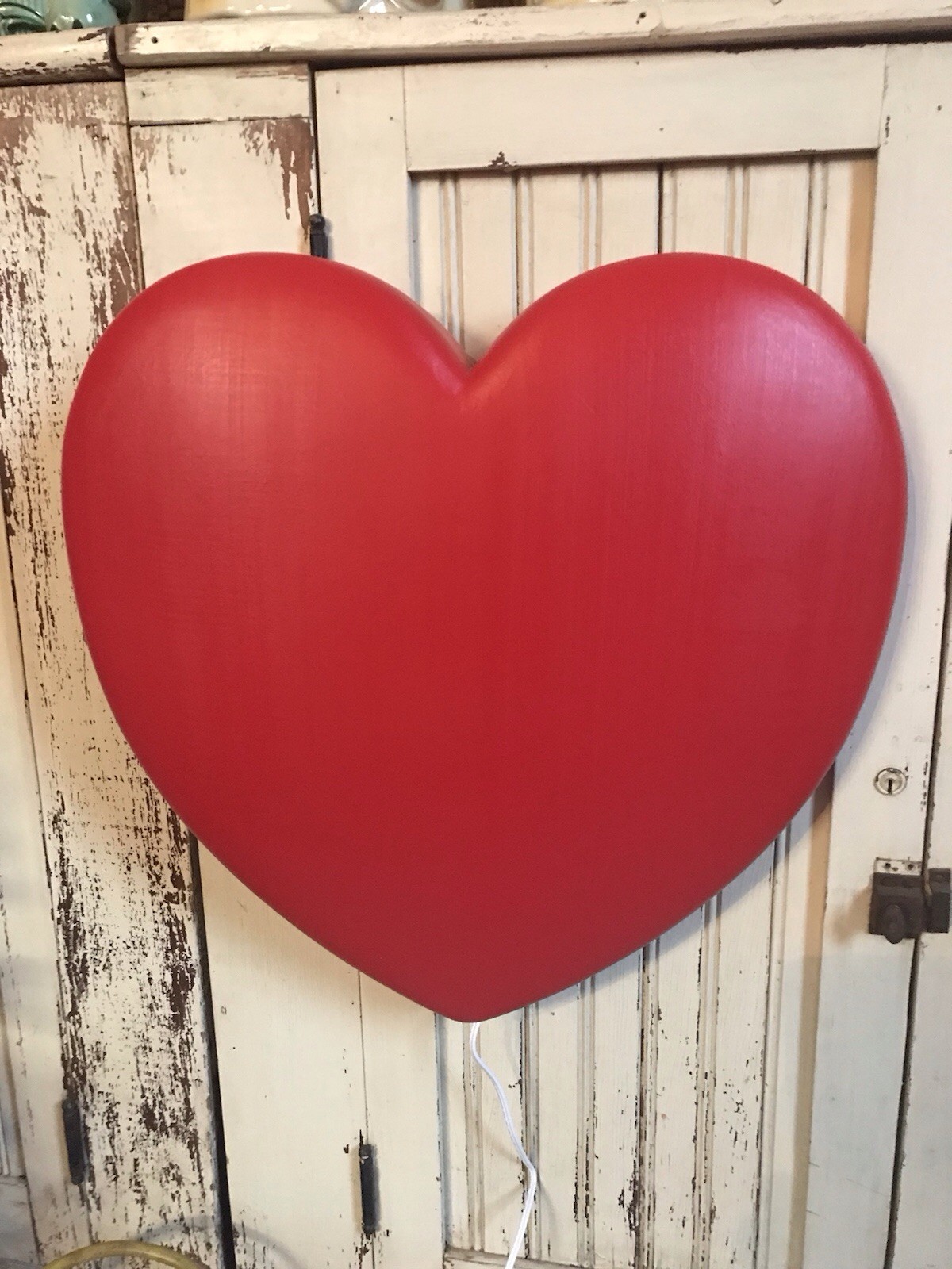 Blow Mold Valentines Day Giant Red Heart Union Products Lighted 19” Inches