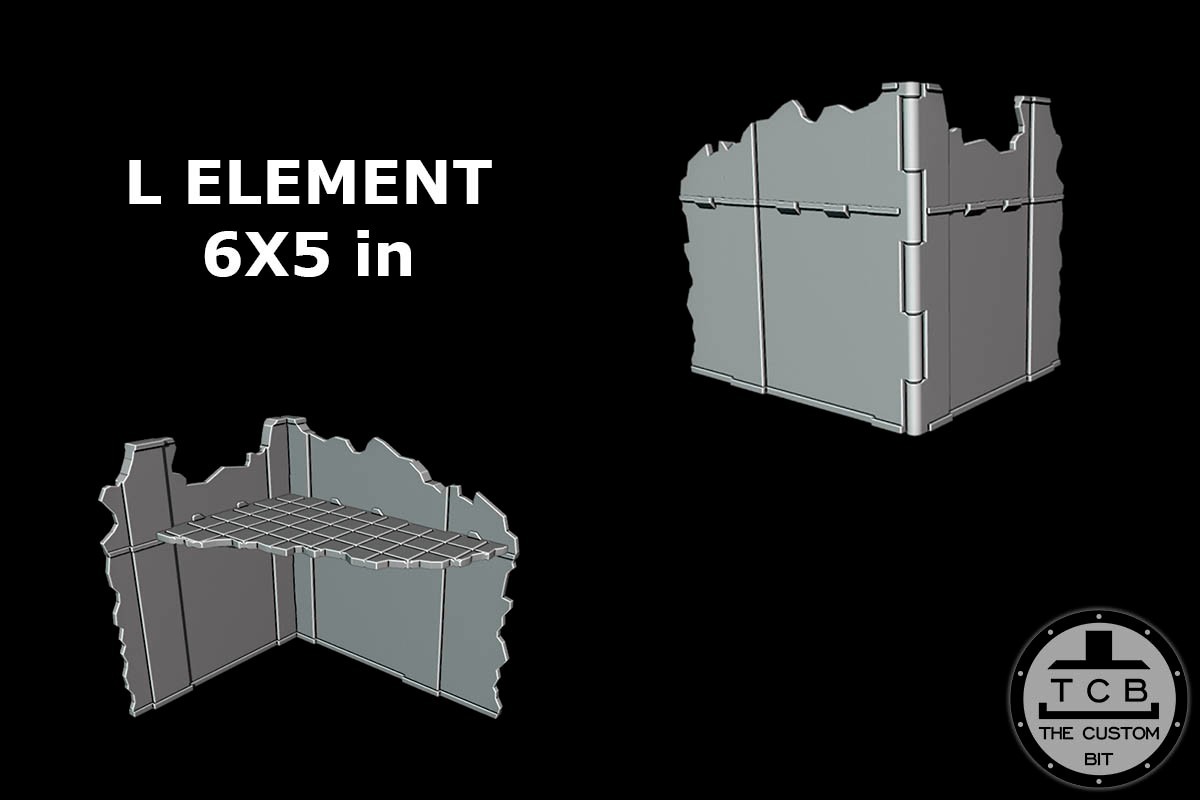 3D Terrain Set - Foldable - Chapter Approved 2025 Tournament Ready