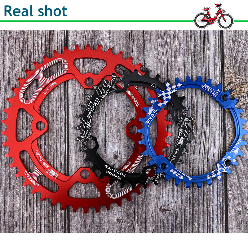 SNAIL 30-52T 104BCD Narrow Wide MTB Bike Chain Ring Single Chainwheels Crankset