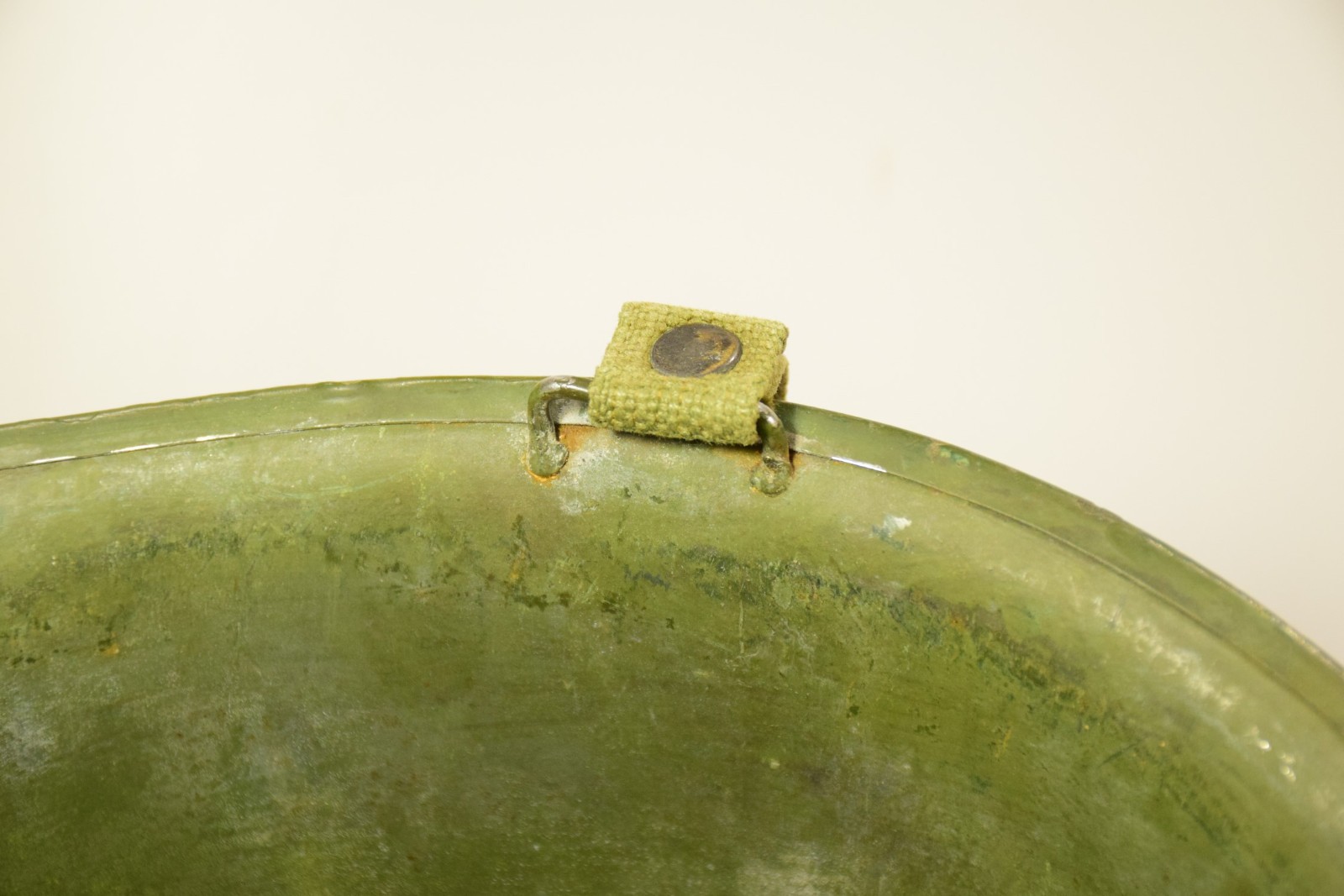 US M1 fixed bale para helmet, Westinghouse rigger liner - Original