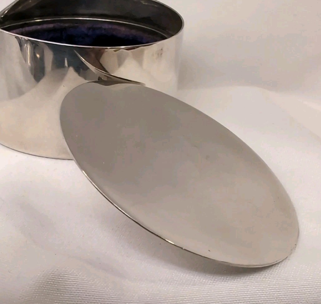 1920's Sterling Silver Cufflink & Button Trinket Box by Thomae & Son (Cartier)