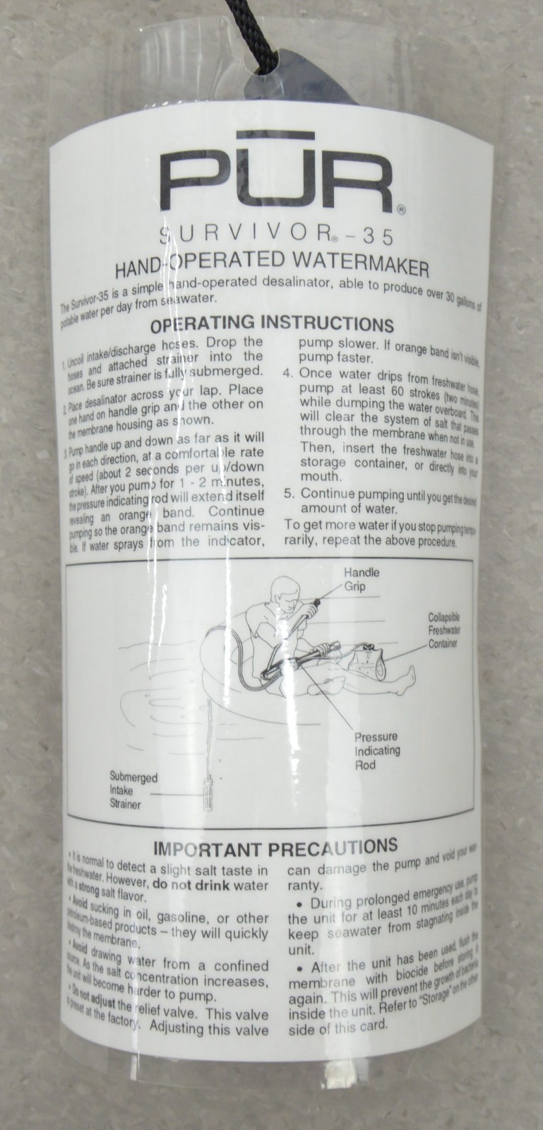 Katadyn Pur Recovery Engineering Desalinator Reverse Osmosis OBJ61 MROD-35-LA-1