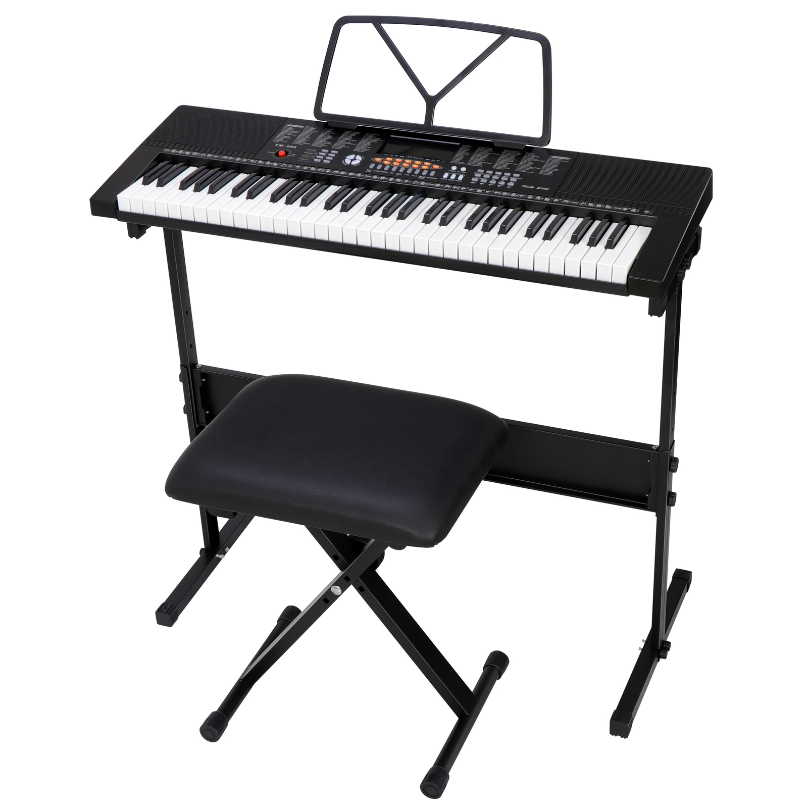 61-Key Electric Keyboard Piano with Stand, Headphones, Microphone
