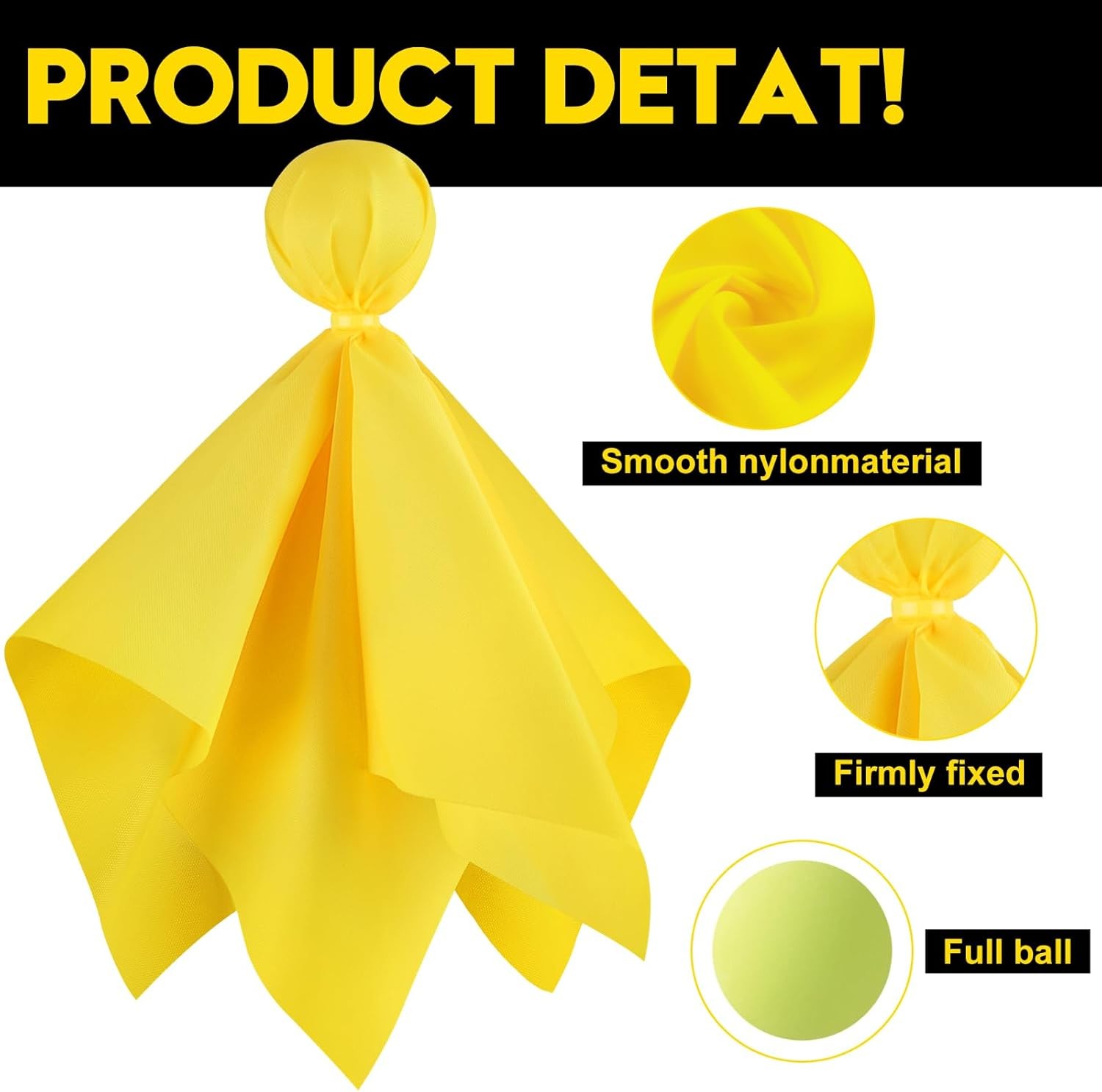 8 PCS Yellow Penalty Flag Football Flags Referee Game Party Accessory