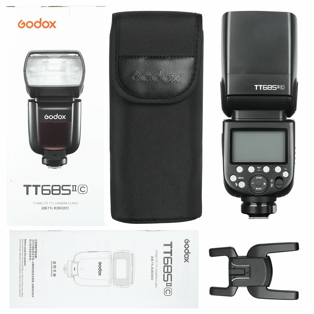 US Godox TT685II-C 2.4G TTL HSS Speedlite Flash Light for Canon + Color Filter