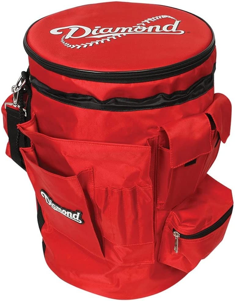Diamond Sports Bucket Organizer Sleeve Baseball/Softball SCARLET
