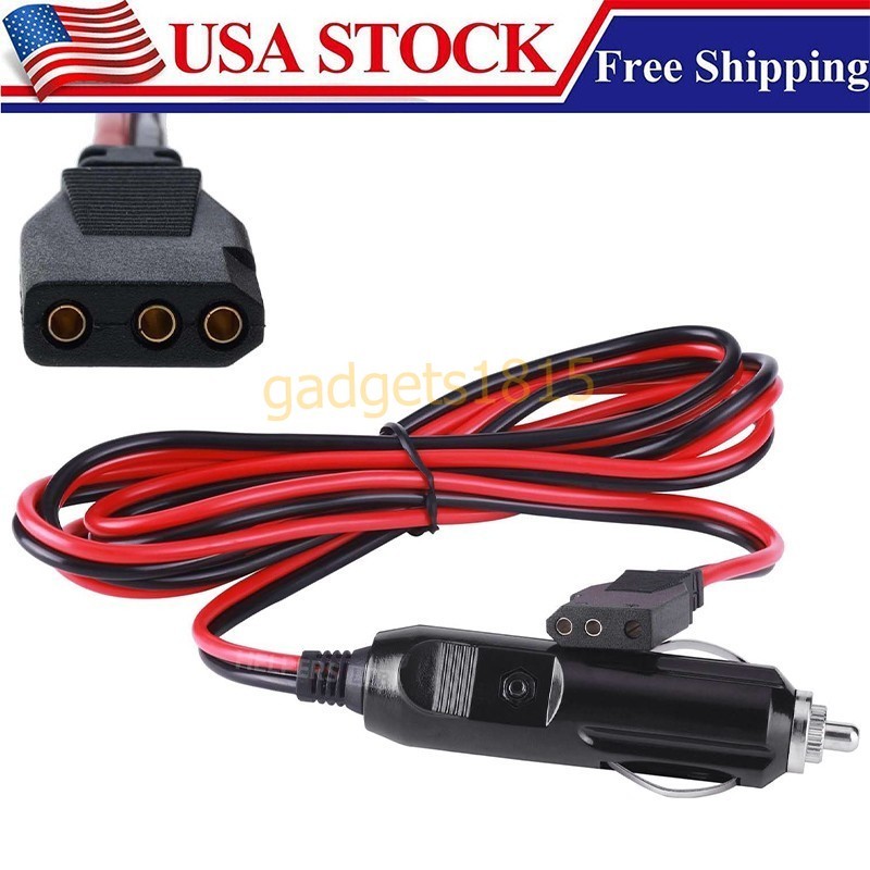 3Pin Power Cable Car Cigarette Lighter Plug For Cobra 25/29/148 Midland CB Radio
