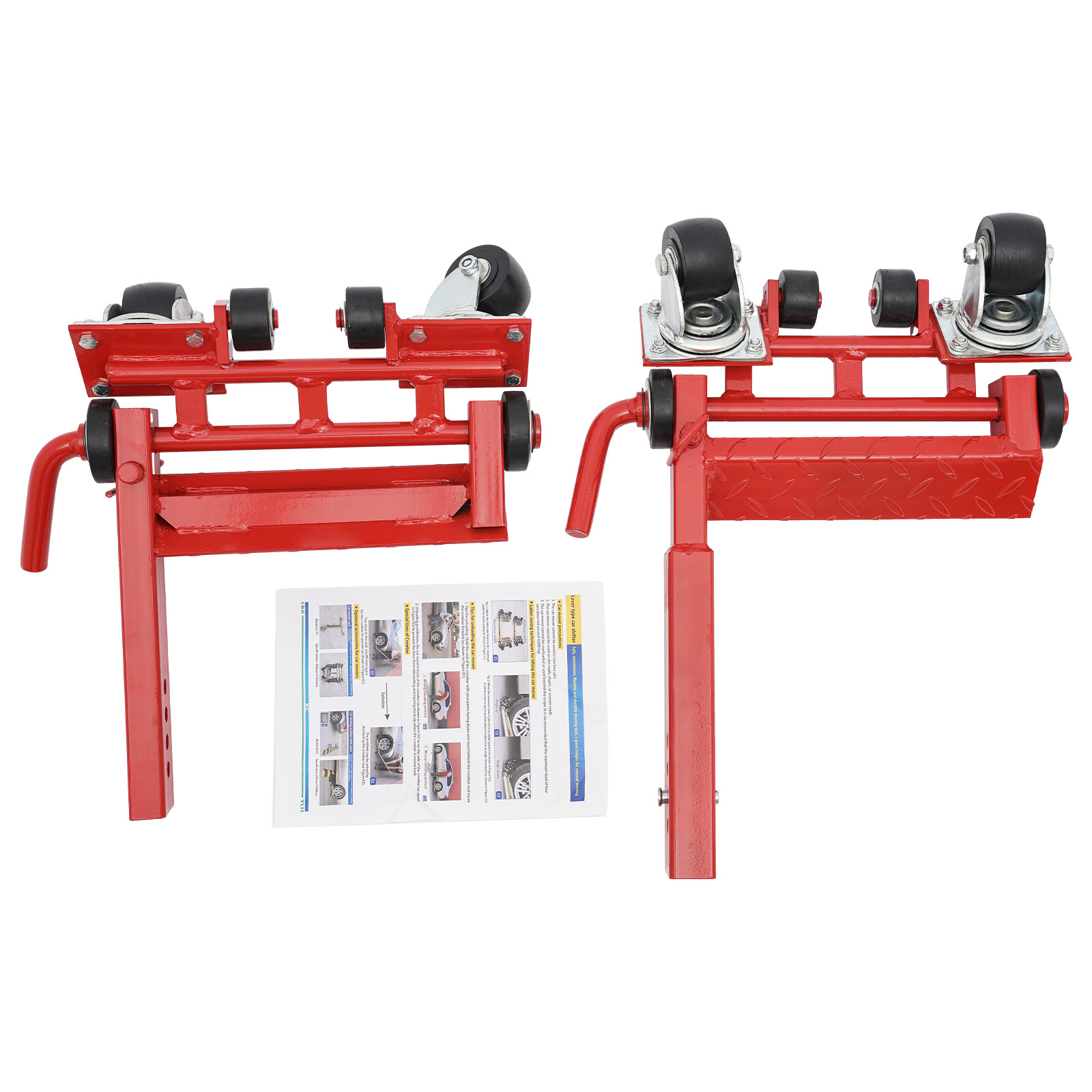 2200lbs Car Wheel Dolly Lever Wheel Dolly Vehicle Moving Dolly Jack Lift Tool