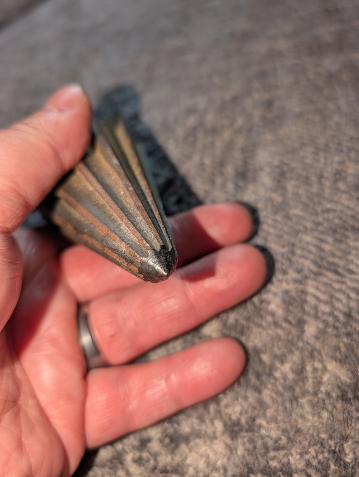 VTG Union Tools Pipe Burring Reamer 2 1/4" OD Spiral. 4 1/2" Length. USA Made.