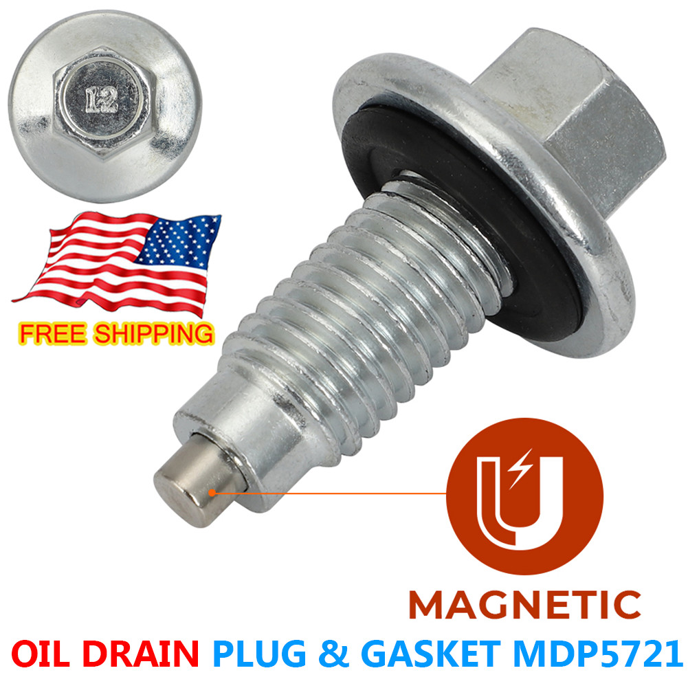 Magnetic Oil Drain Plug & Gasket  MDP5721 For Chevorlet GMC Hummer Ford Lincoln