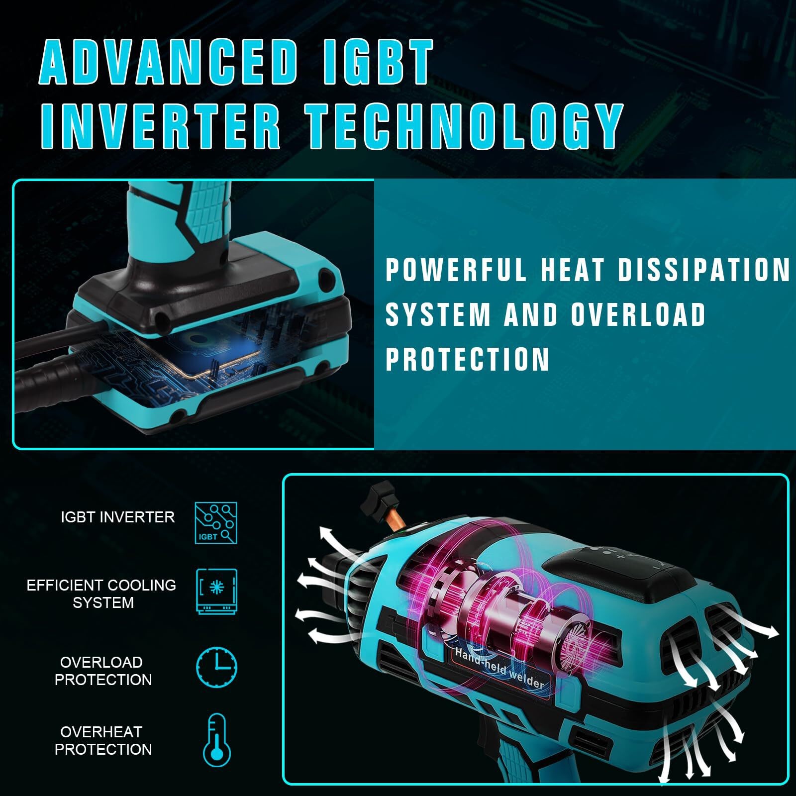 TRQWH 120A Handheld ARC Welder Kit for 1/16"-1/8" Rods 110V Stick Welder Machine