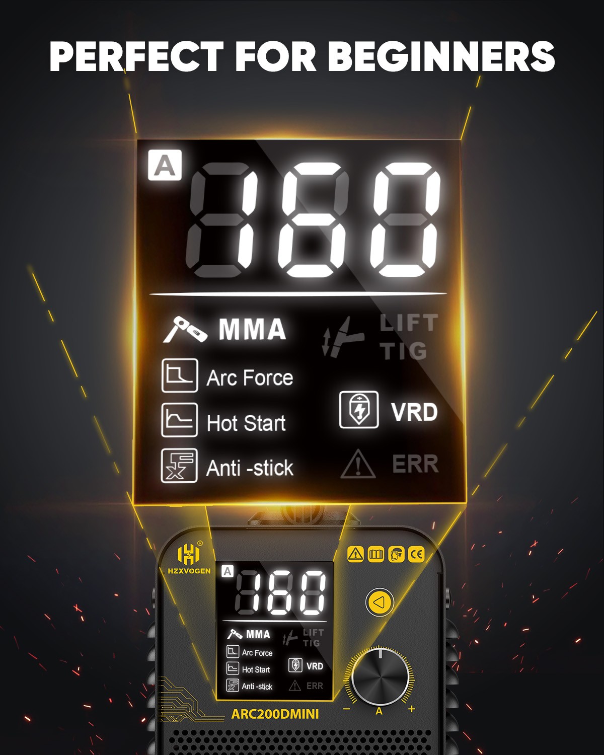 120A Portable mini Stick Welder 2-IN-1 Lift TIG Stick Welder 110V New Household