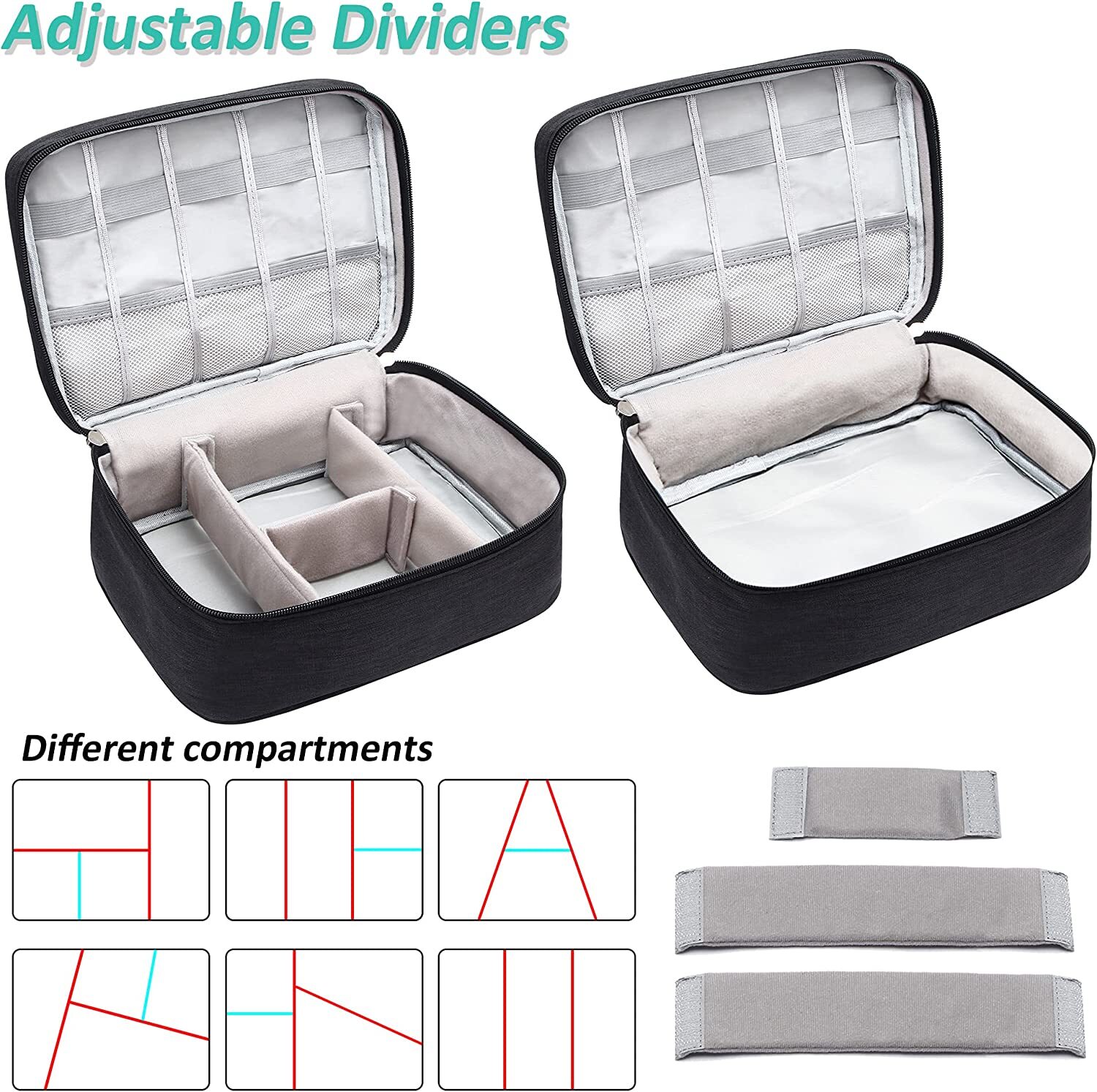 Portable Electronic Organizer Travel Cable Storage Bag Cord Case Accessories US