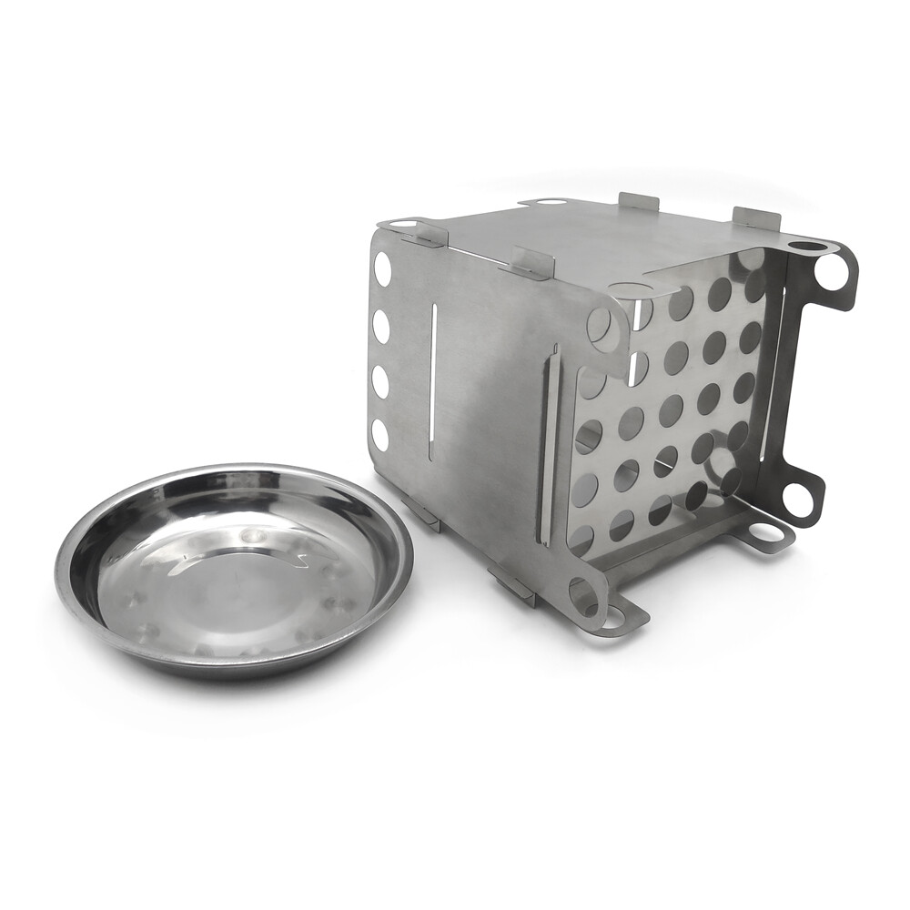 Diret Folding Wood Stove Pocket Alcohol Stove Outdoor Cooking Camping Backpackin