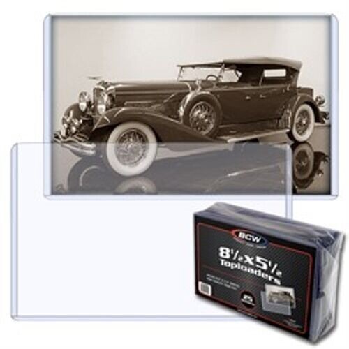 NEW (6 PK)  BCW 8.5 x 5.5 Photo Rigid Hard Plastic Topload Holders