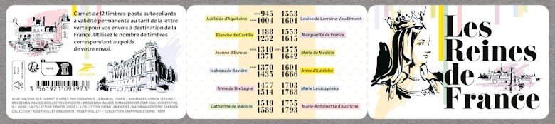 france 2026 french QUEENS Catherine Médicis Marie Antoinette Austria 12v BKLT