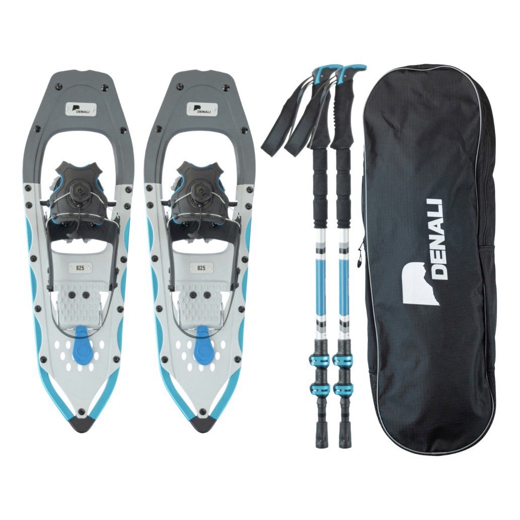 Denali Sawtooth Spin Snowshoe Kit 8x25 w/ Poles & Bag – New Hiking Winter Trek