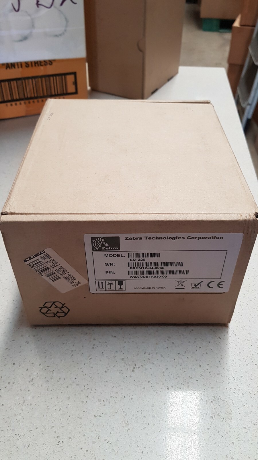 Genuine Zebra W2A-0UB1A030-00 Portable Label Printer EM220 2' Brand New See Pics