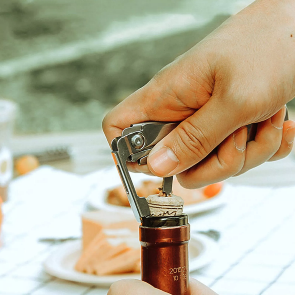 Camping Eating Utensil Set Folding Emergency Cutlery Knife Fork Spoon Kit 2024