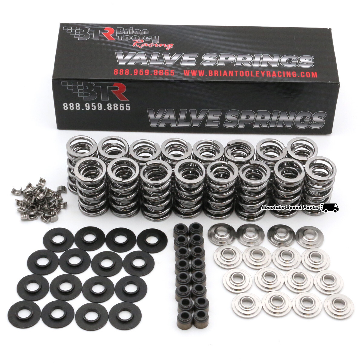 BRIAN TOOLEY BTR LS .660" Dual Valve Springs Kit + Ti Titanium Retainers SK001T