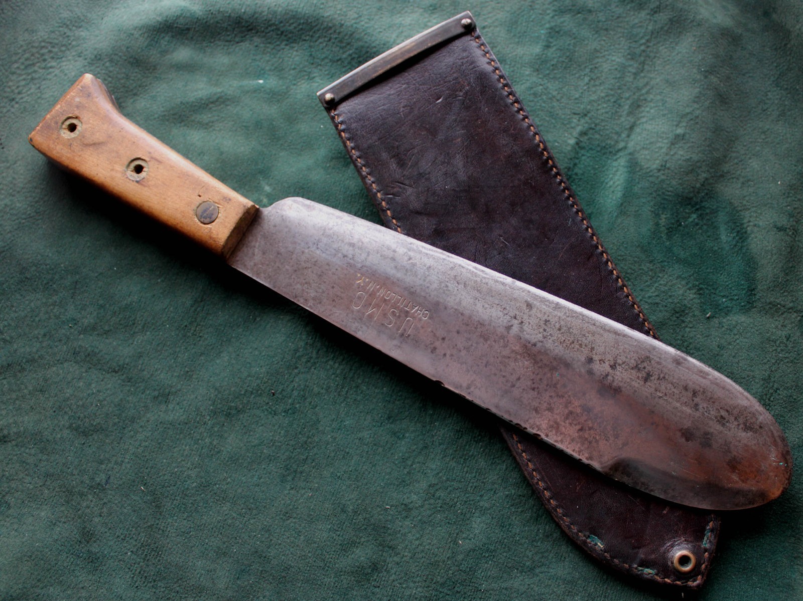 WWII USMC CHATILLON Medical Corps Bolo Knife with 1943 BOYT Sheath