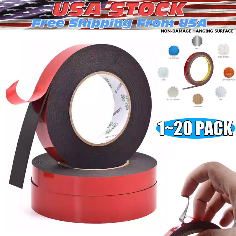 Auto Tape Acrylic Foam Double Sided Back Car Mounting Adhesive 3m x10mm 10ft Lot