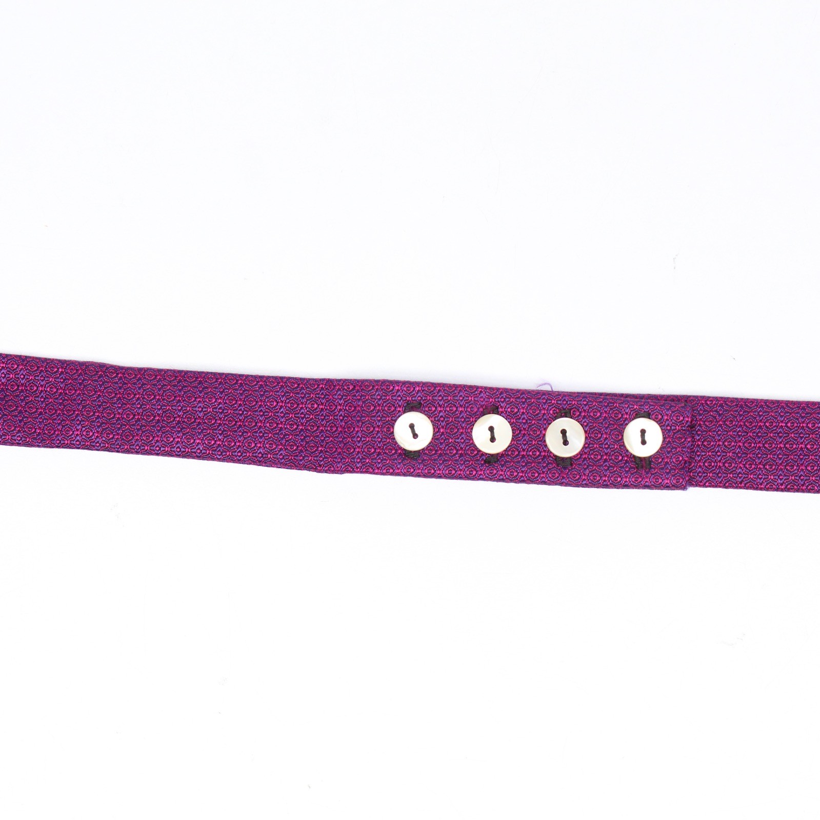 Carrot & Gibbs Silk Bowtie Bow Tie Mens Red Blue Geometric Weave Adjustable USA