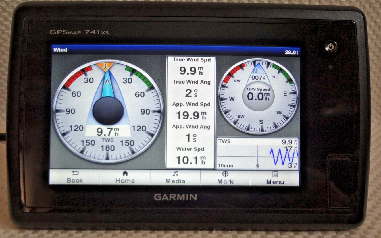 GARMIN GPSMAP 741xs GPS CHART PLOTTER ClearVü SideVü CHIRP FISHFINDER w/ POWER