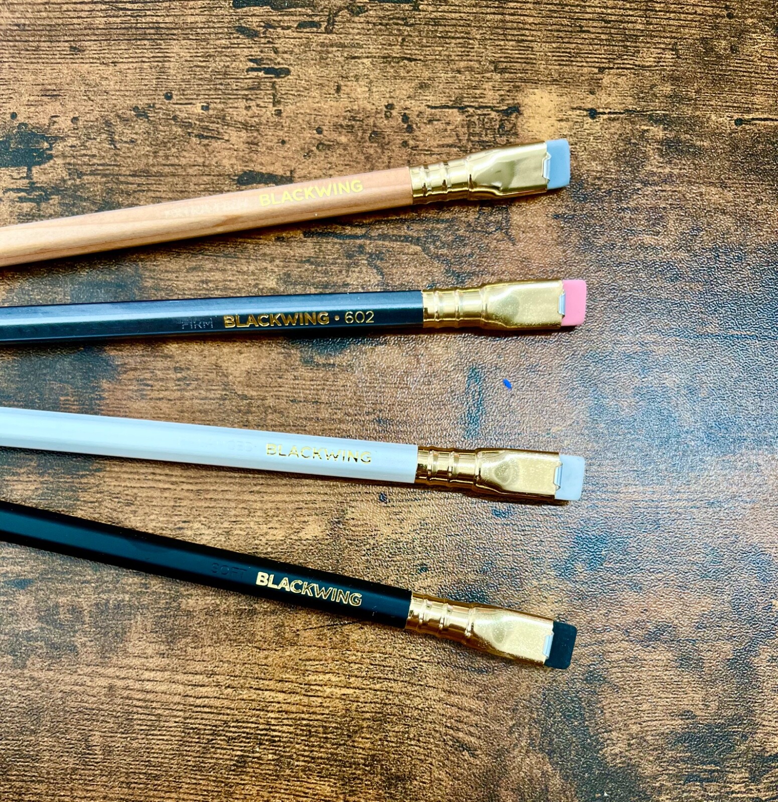 Blackwing Audition Core Pencil Set (4 pencils: 602, Matte, Pearl, Natural)