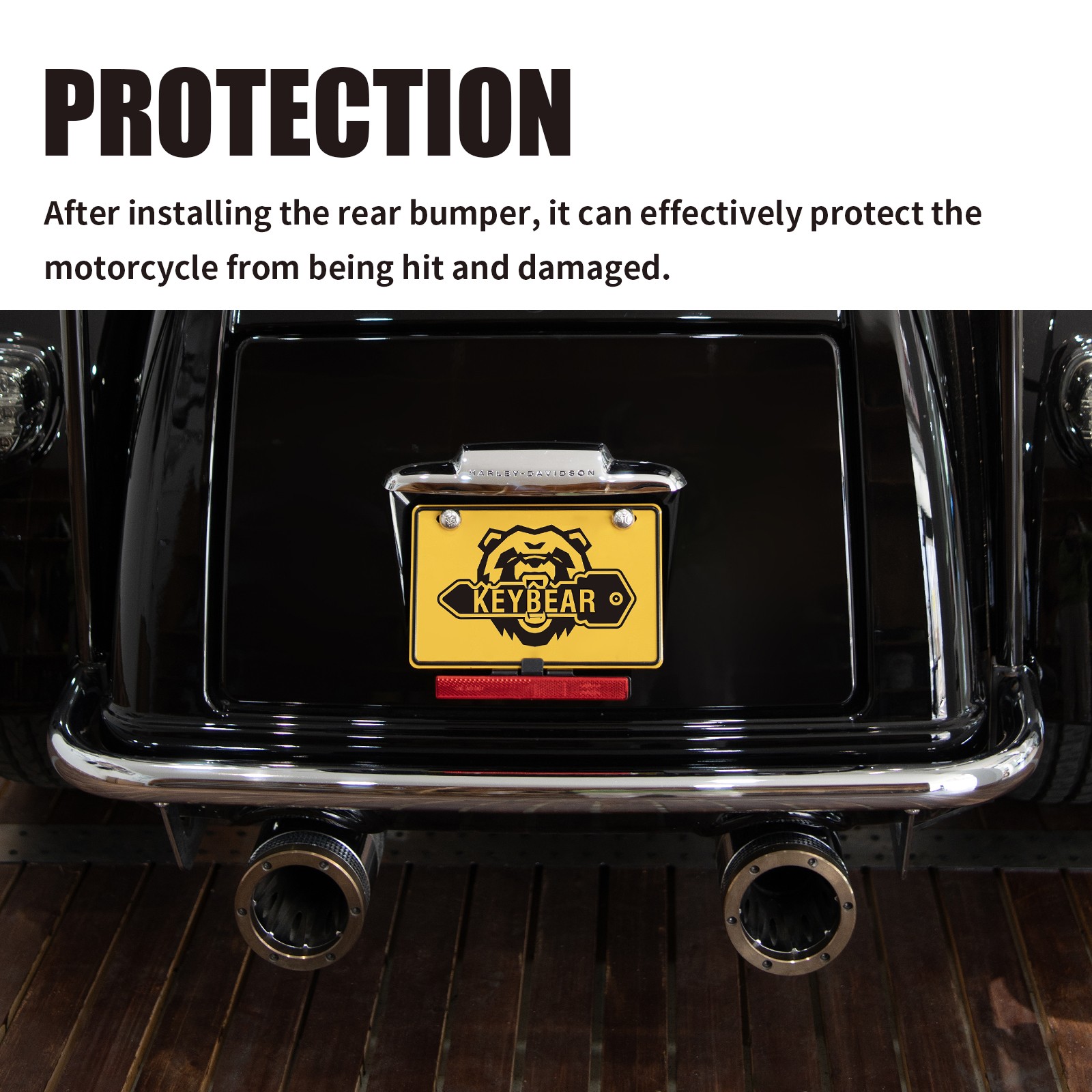 Harley Davidson Rear Crash Bar fit for 09-2024 Triglide/20-22 CVO Tri Glide Gu