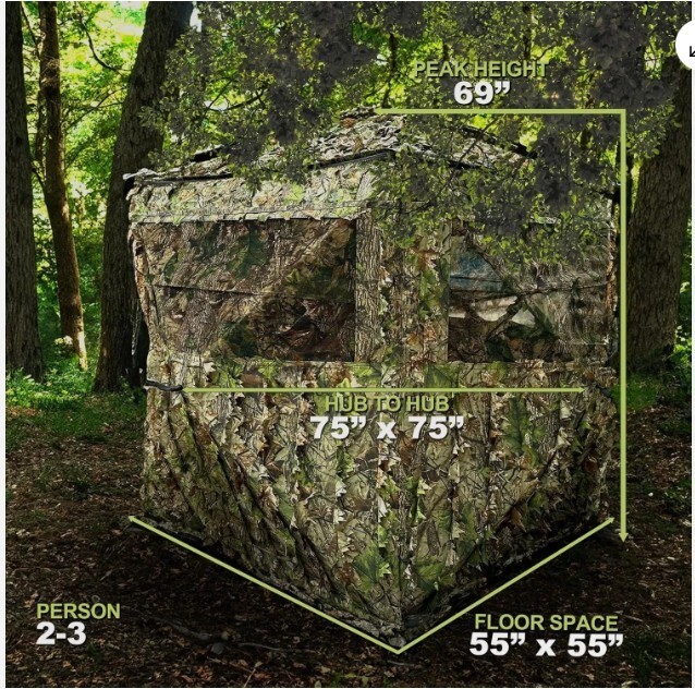 Ghilliemonster Leafy Pop-Up Hunting Blind