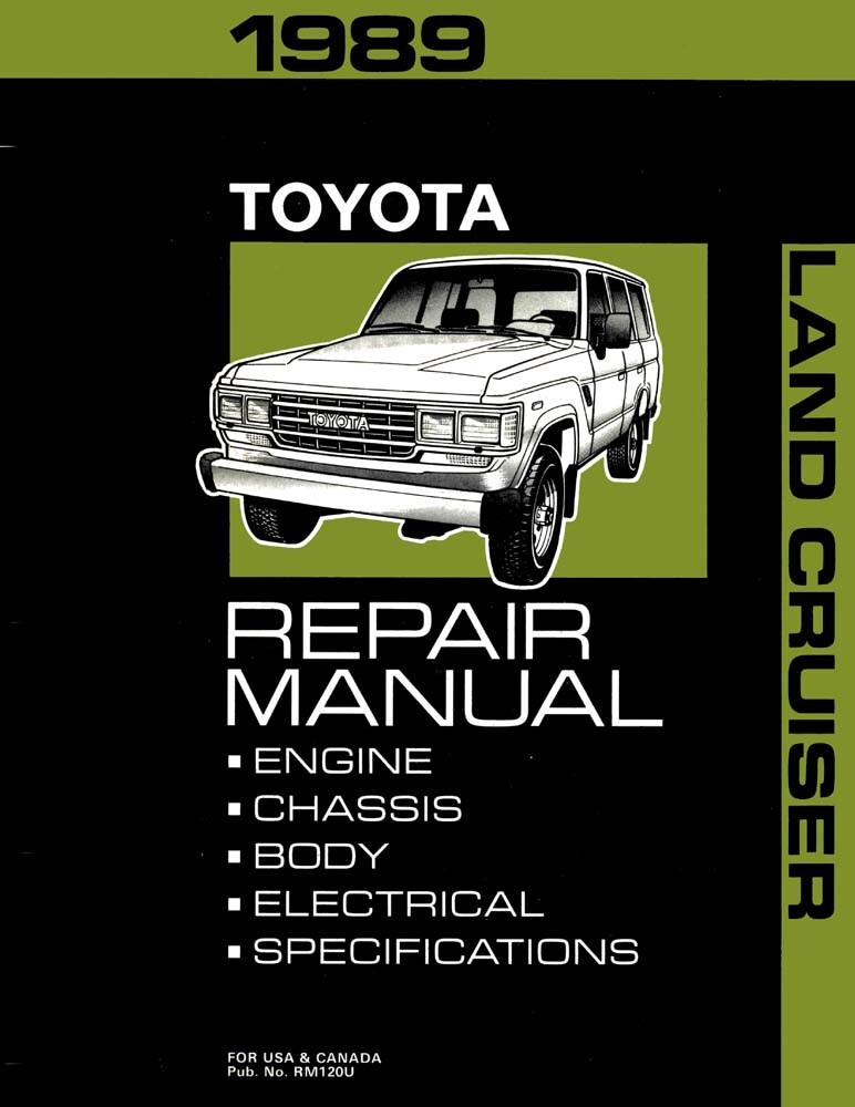 1989 Toyota Land Cruiser Factory Shop Service Manual