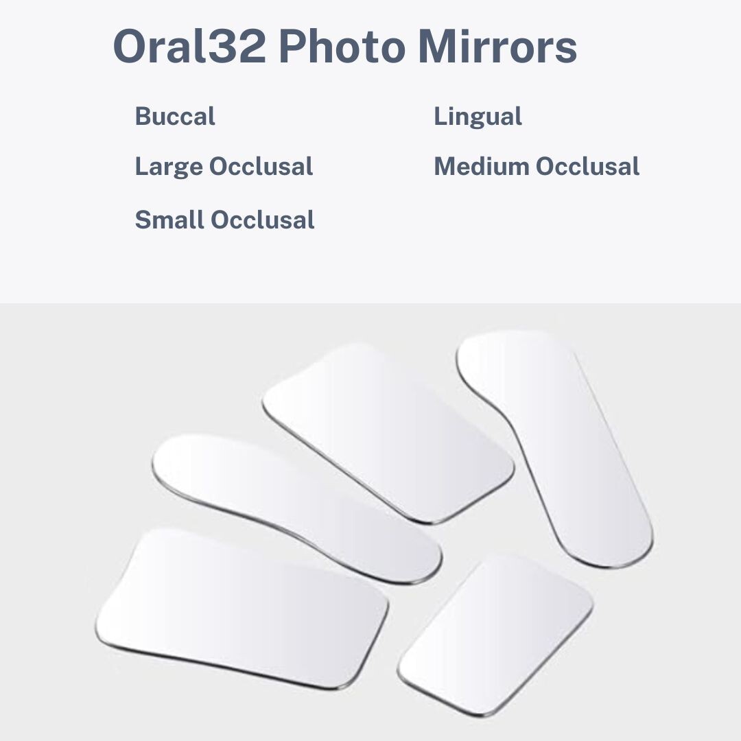 5 PCs Dental Mouth Mirror Occlusal Photography Mirror -Oral32
