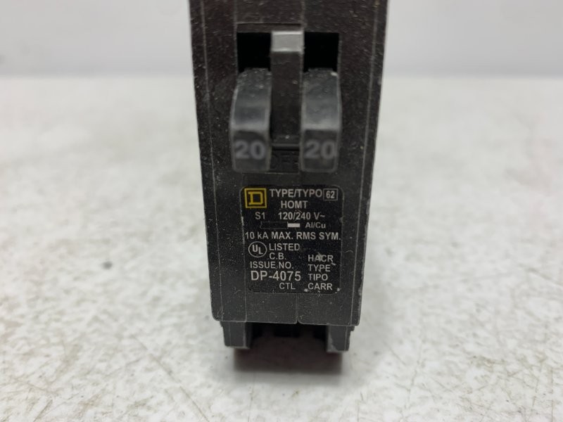 Square D HOMT2020 Circuit Breaker 20A 120/240V Tandem