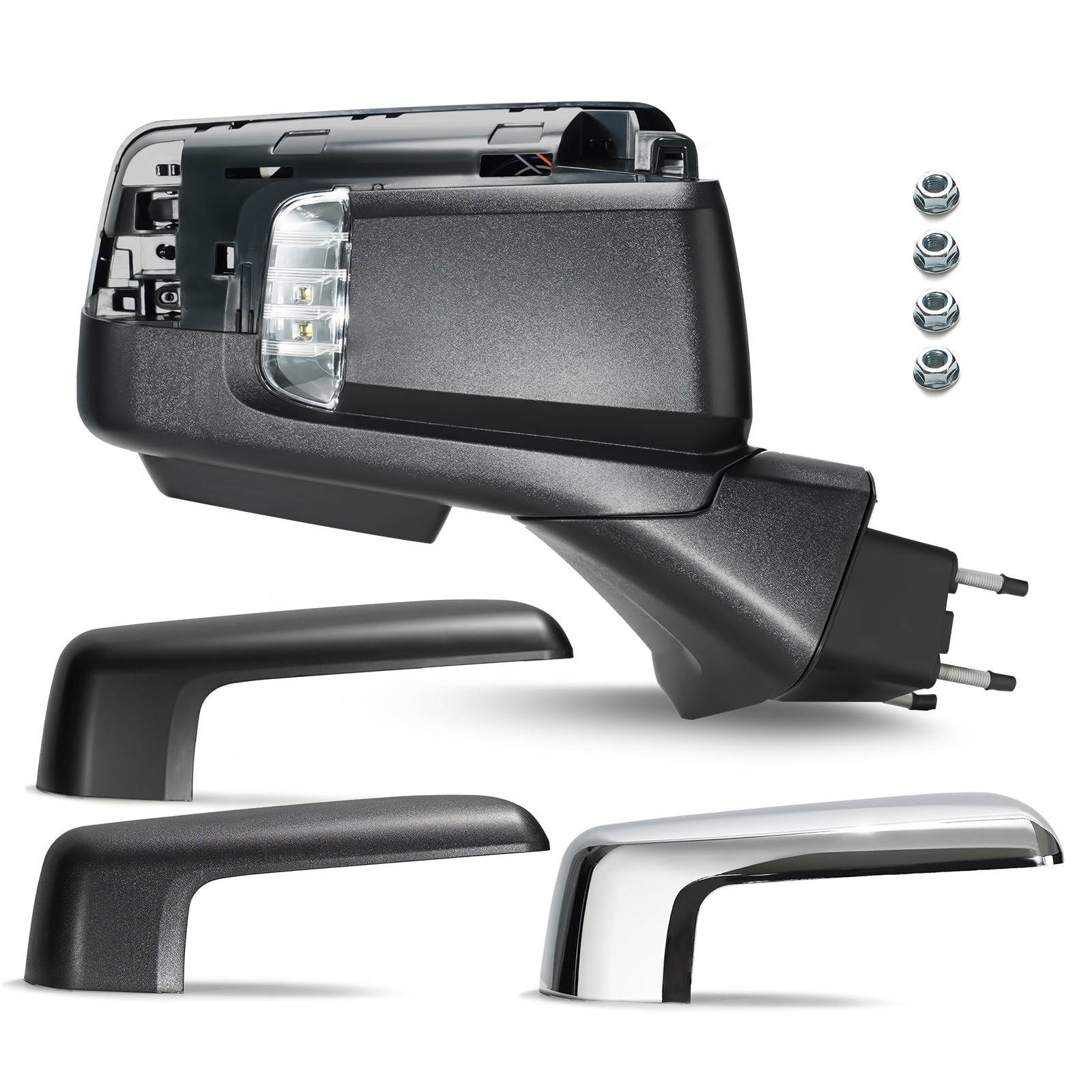 Right Side Mirror w/ Camera w/ BSD For 2019-2025 Chevy Silverado 1500 16 Pins