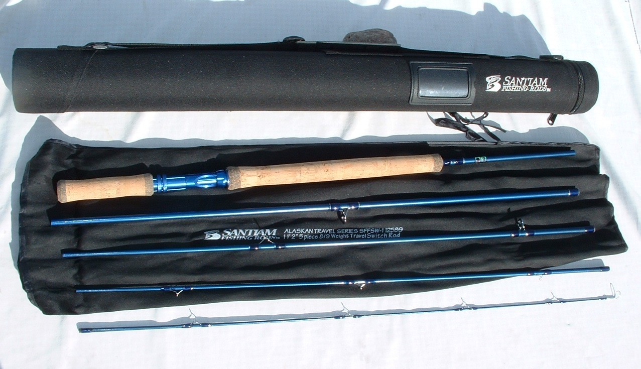 Santiam 11'2" 8/9wt Graphite Alaskan Travel Series 5pc Switch Rod w/HARD CASE