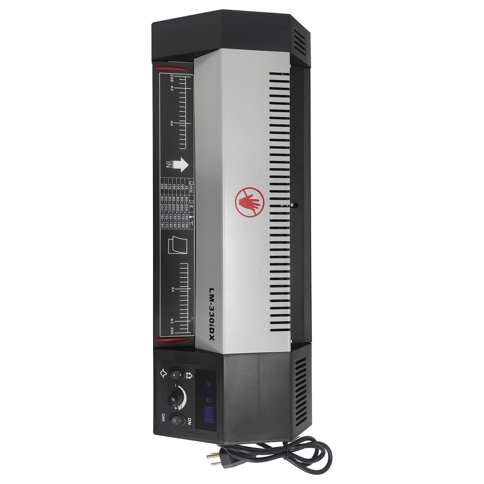 A3 Commercial Thermal Laminator 4 Rolls Pouch Film Hot&Cold Laminating Machine