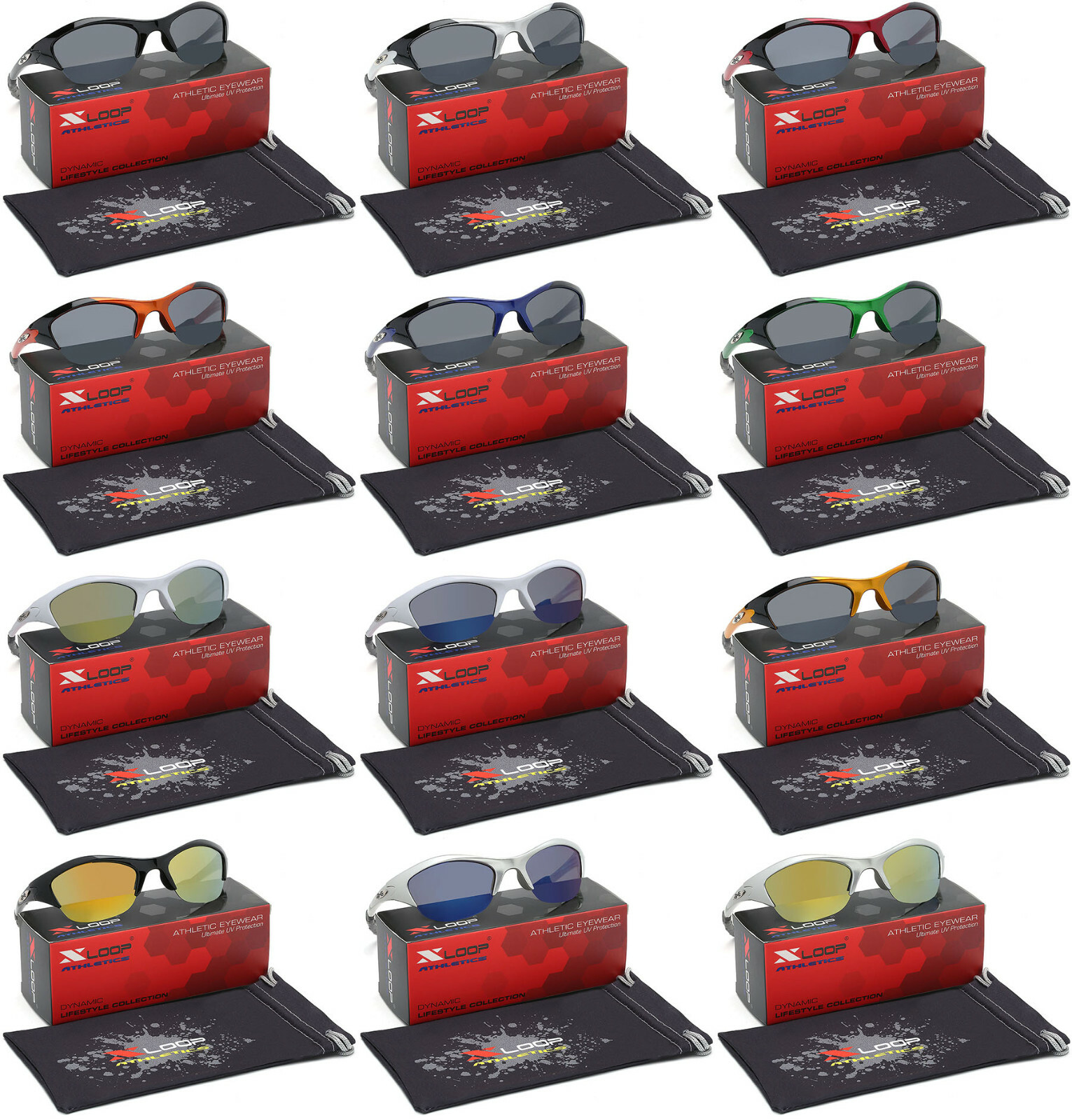 KIDS Sunglasses Boys Youth Sports Baseball Cycling Glasses Half Frame AGE 3-12