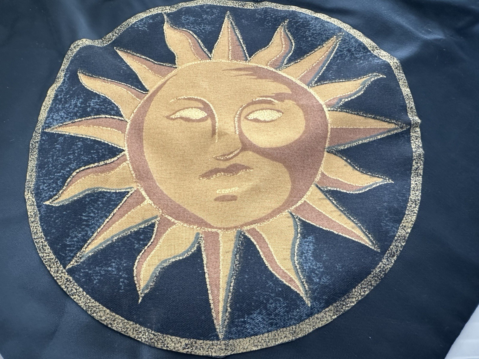 Vintage 90s Celestial Throw Pillow Sun Moon Stars Whimsigoth Set & Flags