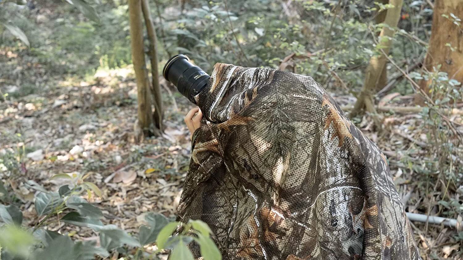 Camo Netting Burlap Cradle Military Camouflage Mesh Netting for Camping Hunting