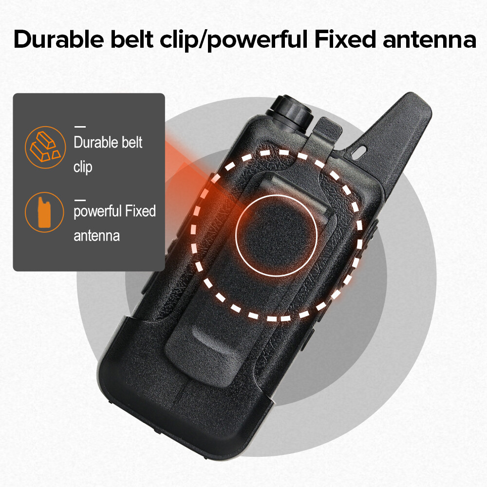 2Pack Retevis RT22 UHF Walkie Talkies Two Way Radios for church/School